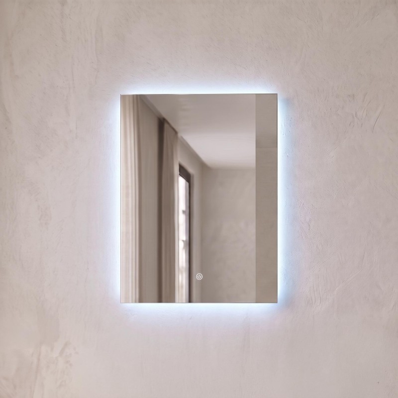 Badkamerspiegel met LED-verlichting 60 x 80 cm
