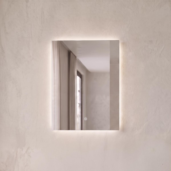 Badkamerspiegel met LED-verlichting 60 x 80 cm