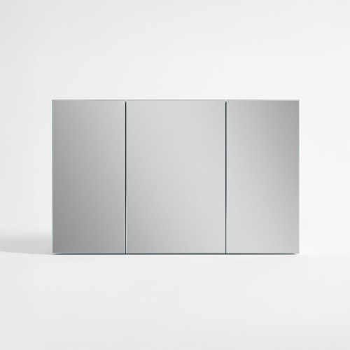 Badkamerkast met driedelige spiegel 120 x 75 cm