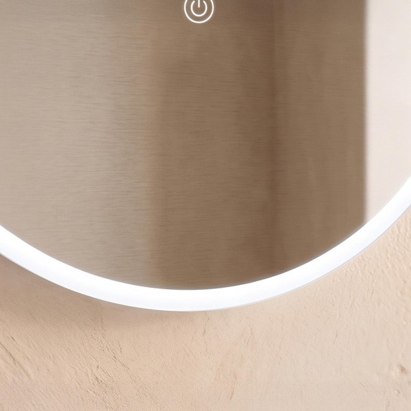 Ovale badkamerspiegel met LED-verlichting 60 x 100 cm