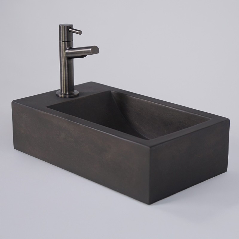 Kleine betonnen wandwastafel voor toilet - Core