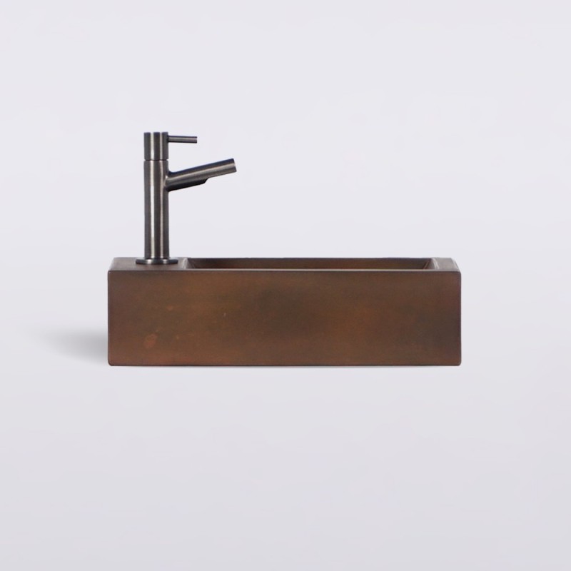 Kleine betonnen wandwastafel voor toilet - Core