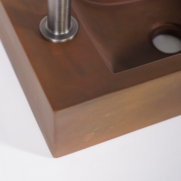 Kleine betonnen wandwastafel voor toilet - Core