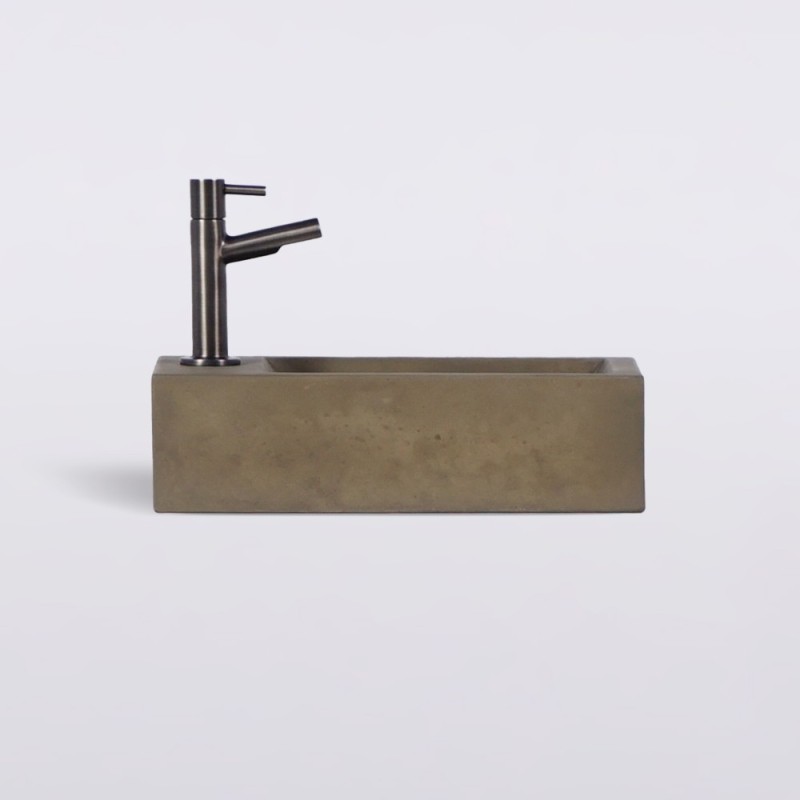 Kleine betonnen wandwastafel voor toilet - Core