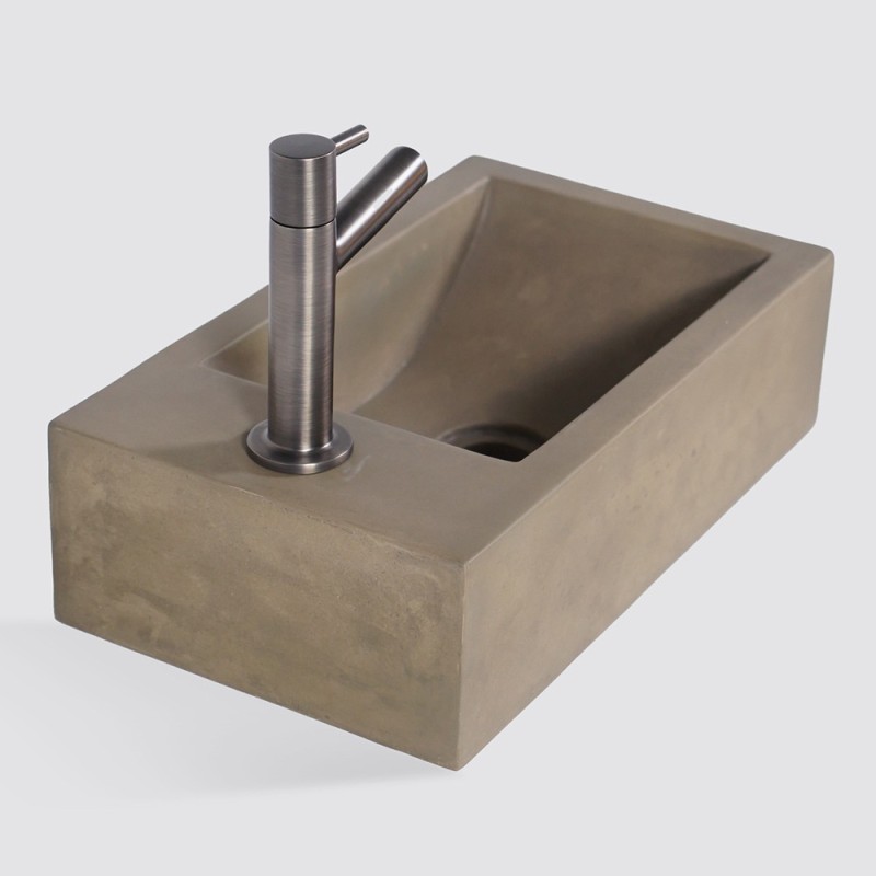 Kleine betonnen wandwastafel voor toilet - Core