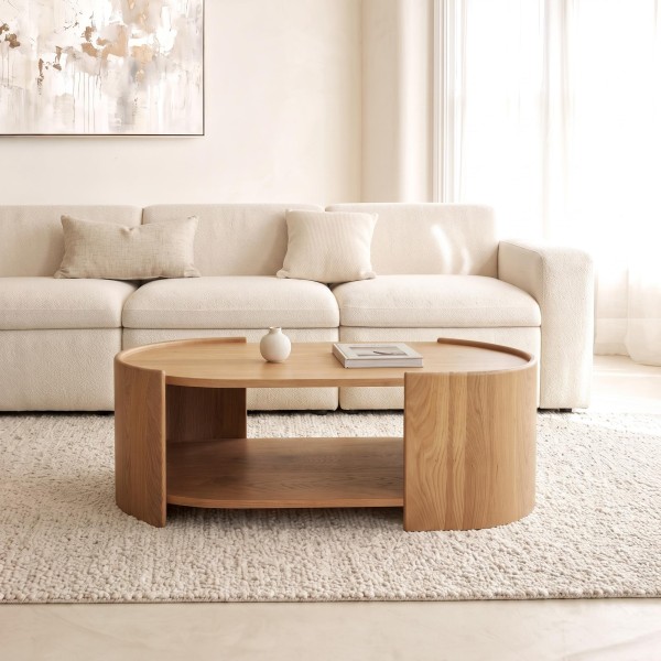 Design salontafel in massief eikenhout - Lago