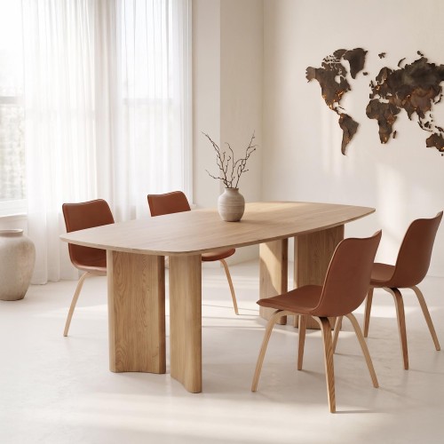 Massief eikenhouten eettafel 200 cm - Lago