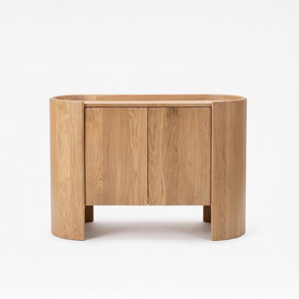 Dressoir in massief eikenhout met 2 deuren 110 cm - Lago