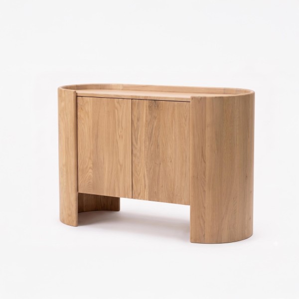 Dressoir in massief eikenhout met 2 deuren 110 cm - Lago
