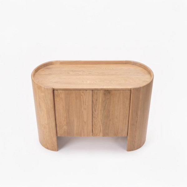 Dressoir in massief eikenhout met 2 deuren 110 cm - Lago