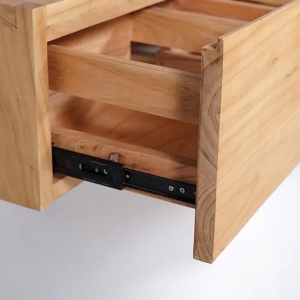 Hangend badkamermeubel onder wastafel van massief hout - Trinity