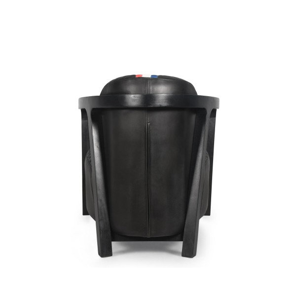 Clubfauteuil in echt leer - Racing design
