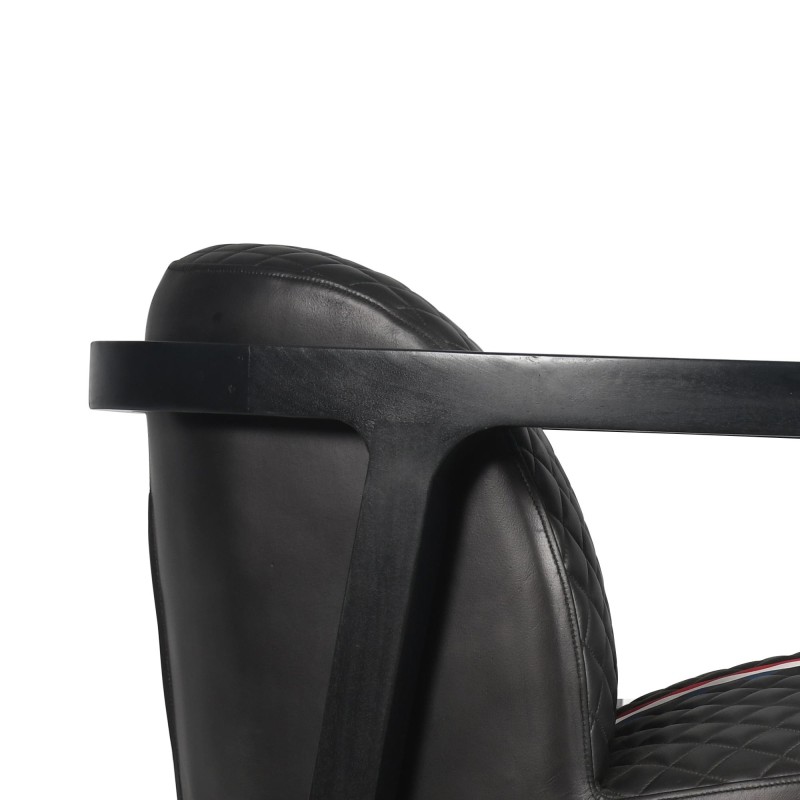 Clubfauteuil in echt leer - Racing design