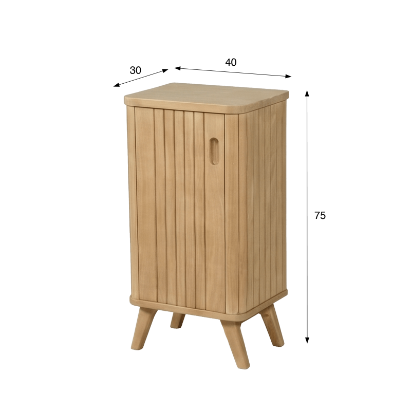 Fonteinmeubel van massief hout - Neha
