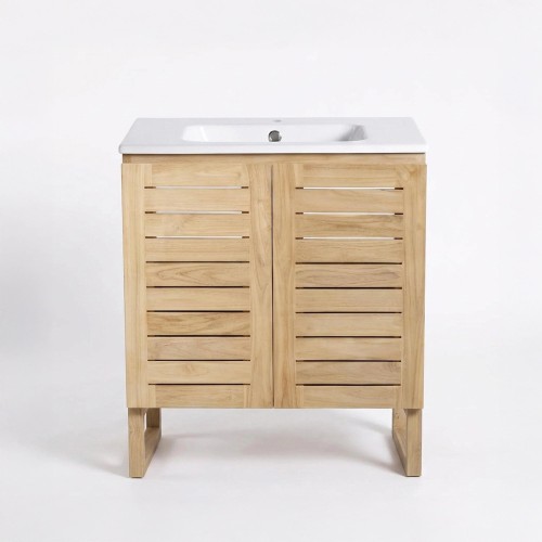 Badkamermeubel van massief teakhout 80 cm - Mentari