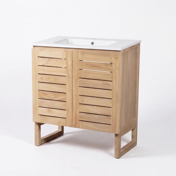Badkamermeubel van massief teakhout 80 cm - Mentari