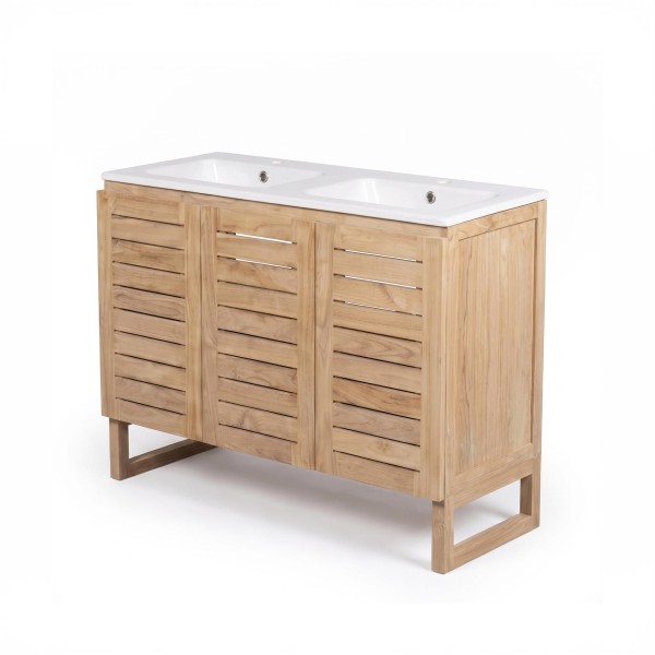 Badkamermeubel van massief teakhout 120 cm - Mentari