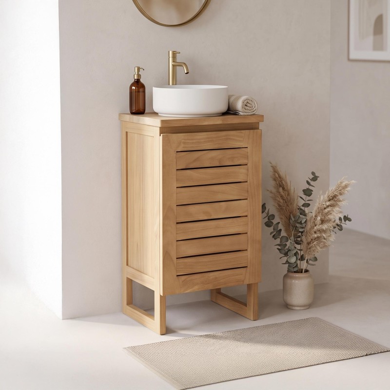 Fonteinmeubel van massief hout - Mentari