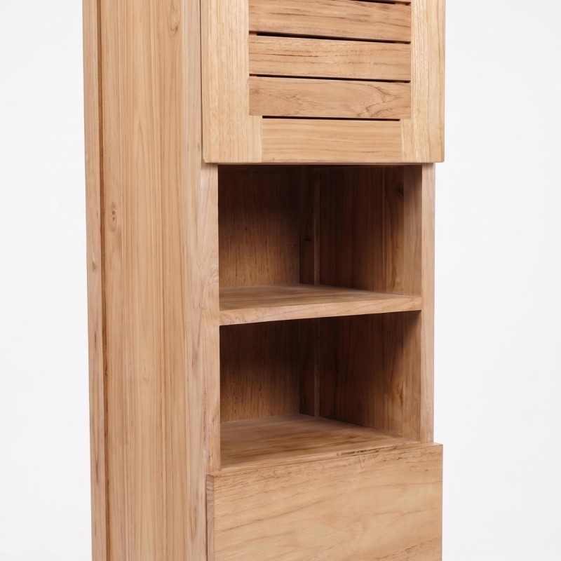 Kolomkast voor de badkamer van massief hout - Mentari