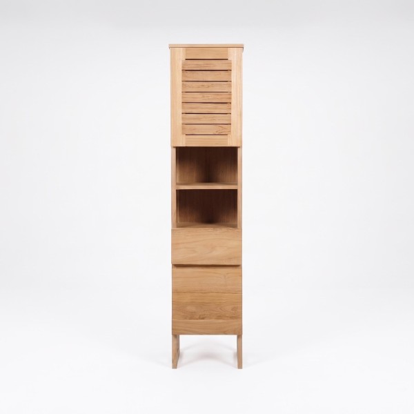 Kolomkast voor de badkamer van massief hout - Mentari