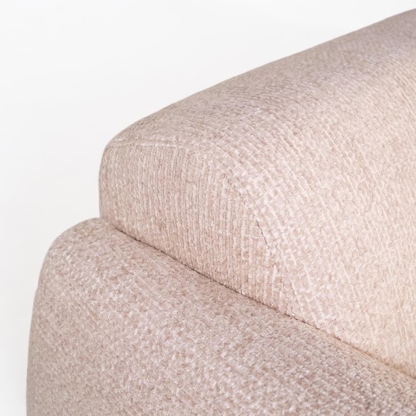 Hoekzetel 5-zits in stof met chaise longue rechts - Viana