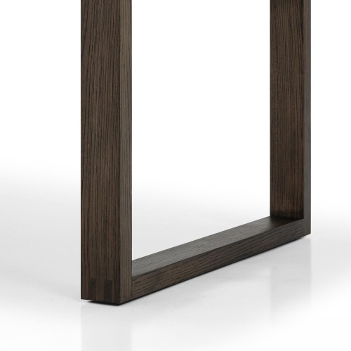 Eettafel van donker eikenhout 220 cm - Oria