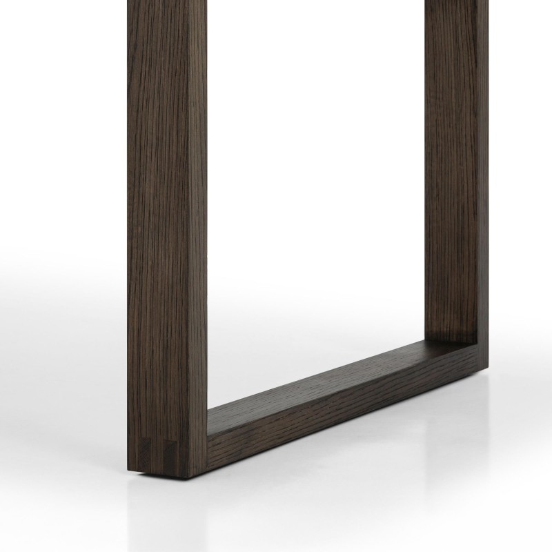 Eettafel van donker eikenhout 220 cm - Oria