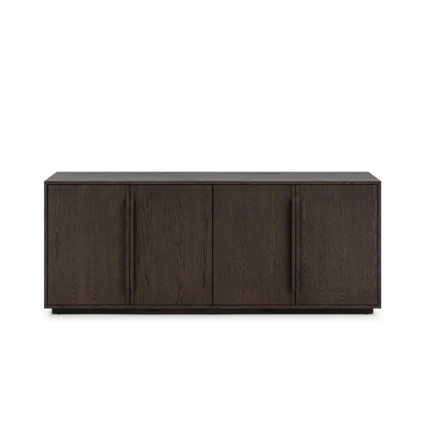 Dressoir van donker eikenhout 185 cm - Oria