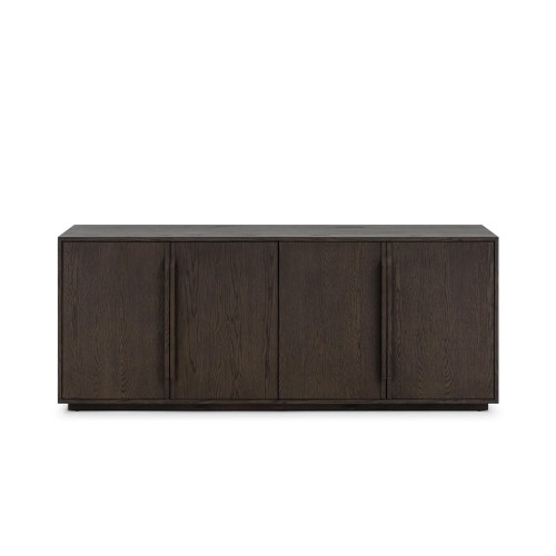 Dressoir van donker eikenhout 185 cm - Oria