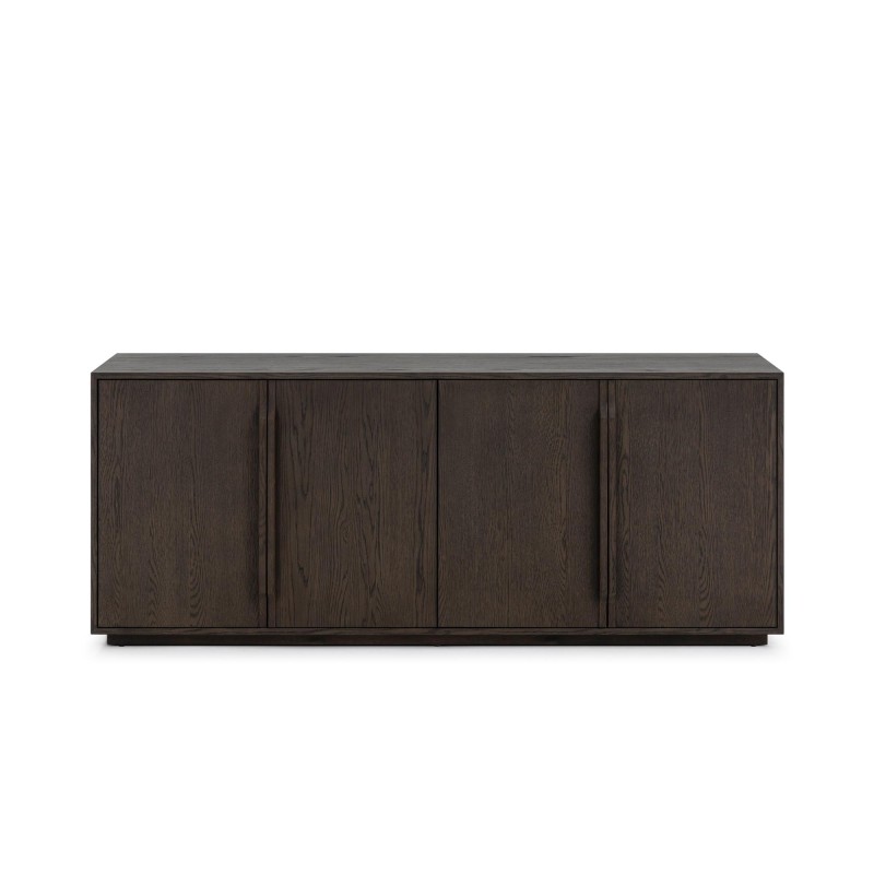 Dressoir van donker eikenhout 185 cm - Oria