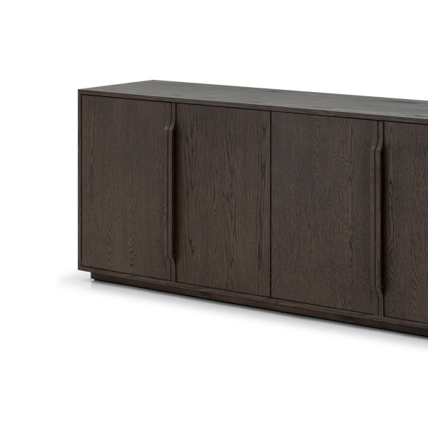 Dressoir van donker eikenhout 185 cm - Oria