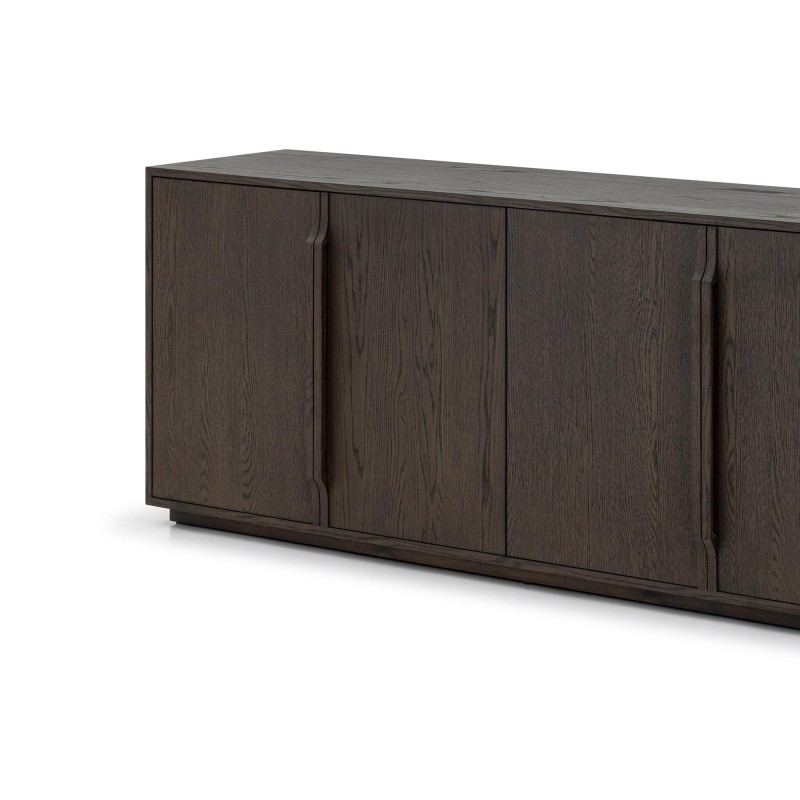 Dressoir van donker eikenhout 185 cm - Oria