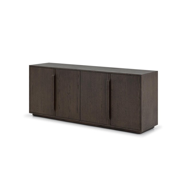 Dressoir van donker eikenhout 185 cm - Oria