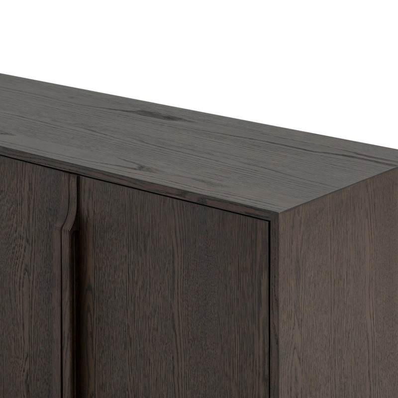 Dressoir van donker eikenhout 185 cm - Oria