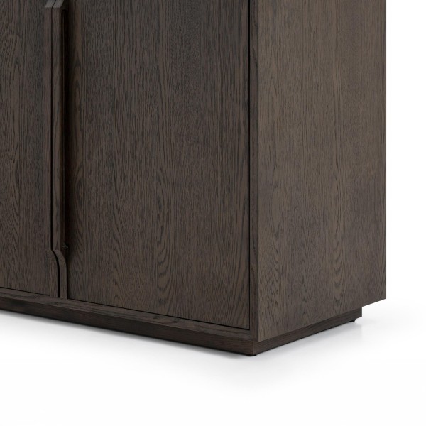 Dressoir van donker eikenhout 185 cm - Oria
