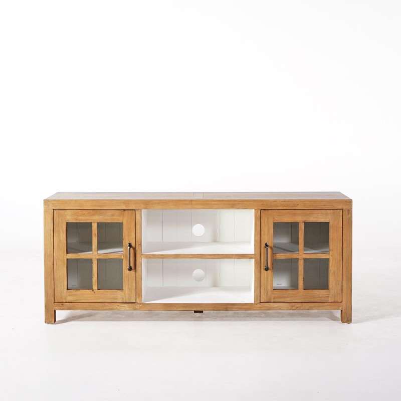 Tv-meubel in natuurlijk massief grenenhout 160 cm - Ashford