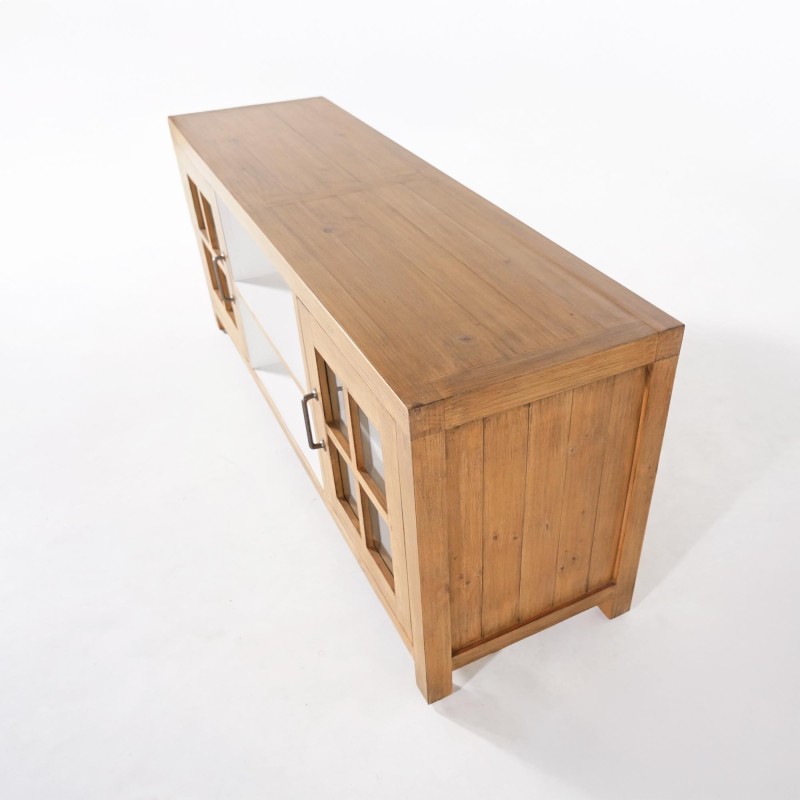 Tv-meubel in natuurlijk massief grenenhout 160 cm - Ashford