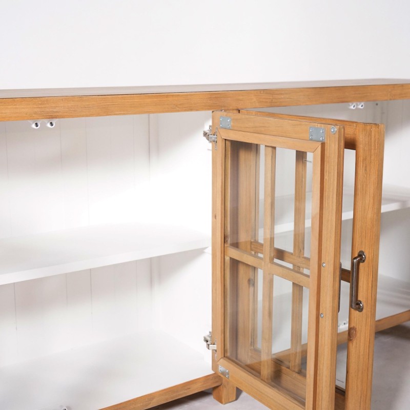 Dressoir in natuurlijk massief grenenhout 210 cm - Ashford