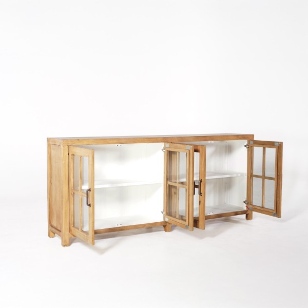 Dressoir in natuurlijk massief grenenhout 210 cm - Ashford