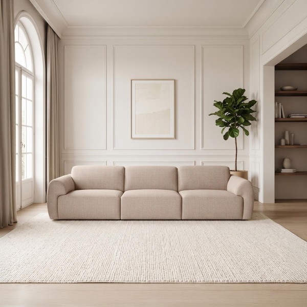 Comfortabele 4-zitsbank in stof - Viana