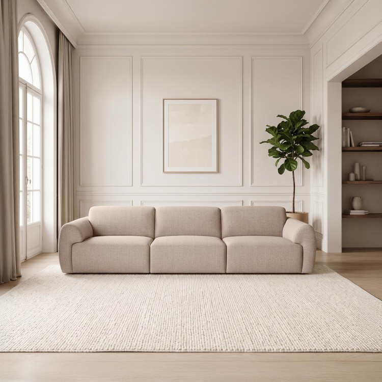 Comfortabele 4-zitsbank in stof - Viana