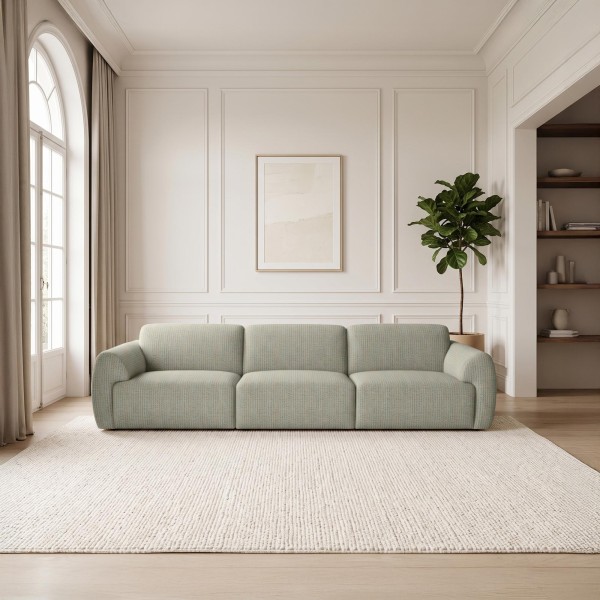 Comfortabele 4-zitsbank in stof - Viana
