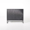Modern design dressoir van zwart massief mangohout - 85 cm - Radian