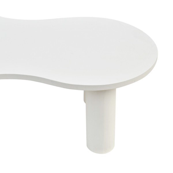 Witte design salontafel in composietmarmer - Arco