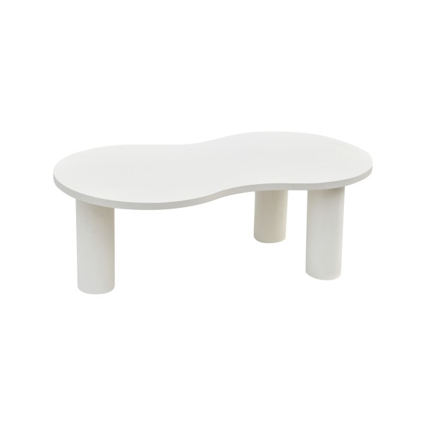 Witte design salontafel in composietmarmer - Arco