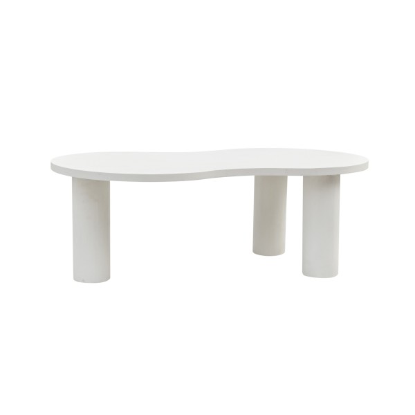 Witte design salontafel in composietmarmer - Arco