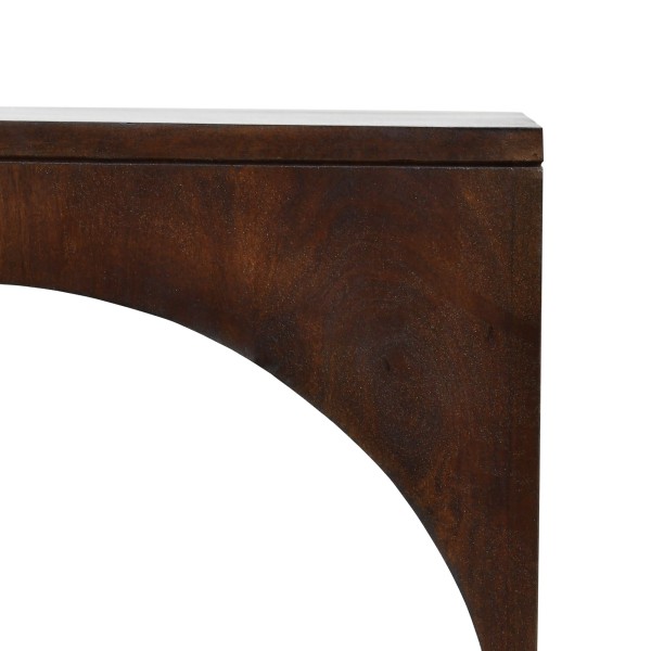 Set van 2 donkerhouten massief houten nesttafels - Isak