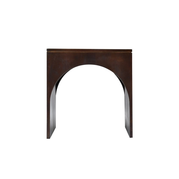 Set van 2 donkerhouten massief houten nesttafels - Isak