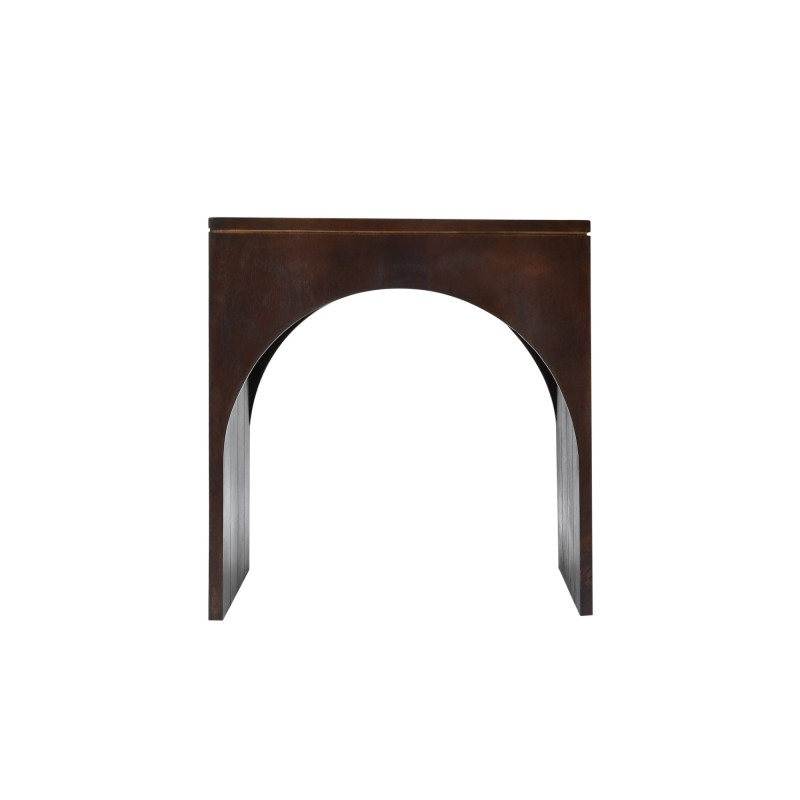 Set van 2 donkerhouten massief houten nesttafels - Isak