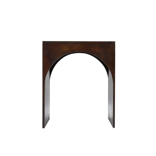 Set van 2 donkerhouten massief houten nesttafels - Isak